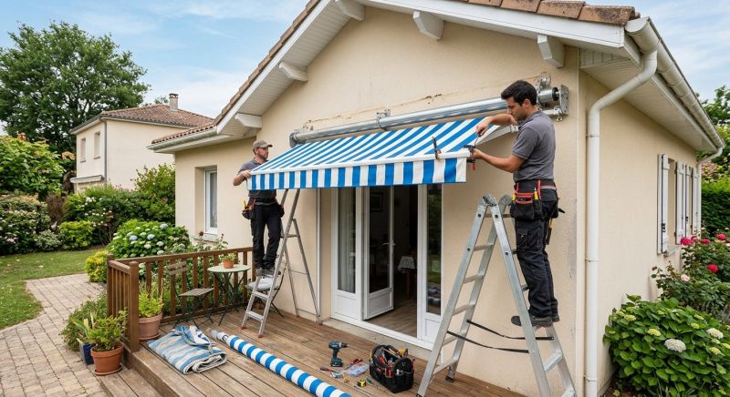 Canvas Awning Installation in Marin County, CA