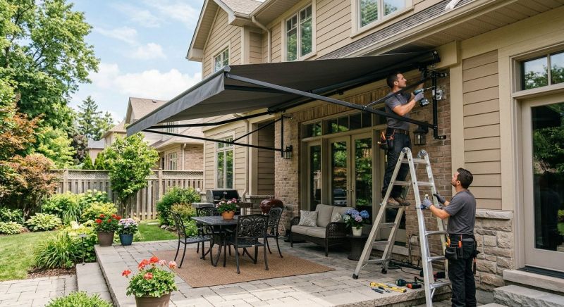 Entrance Awning Installation in Sonoma County, CA