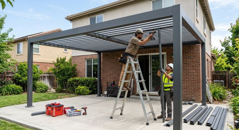 Metal Patio Cover Installation in Fayetteville, NC