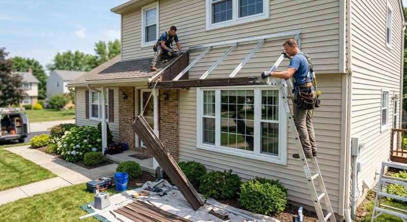 Aluminum Awning Installation in Santa Rosa, CA