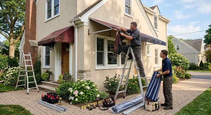 House Awning Installation in Marin County, CA