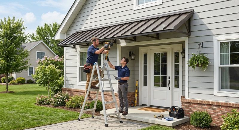 Metal Awning Installation in Fayetteville, NC