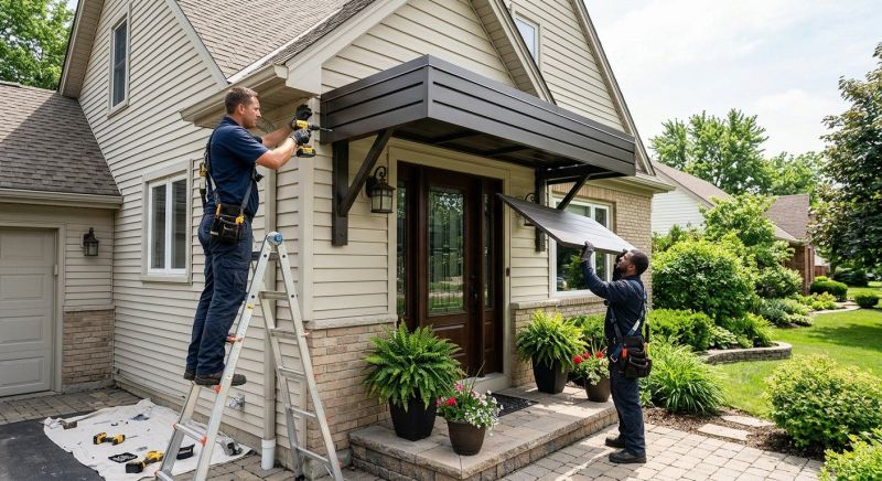 Metal Awning Installation in Fayetteville, NC