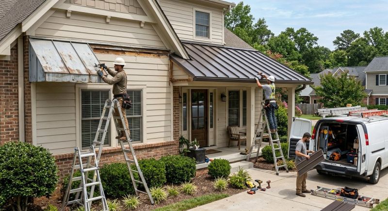 Metal Awning Replacement in Marin County, CA