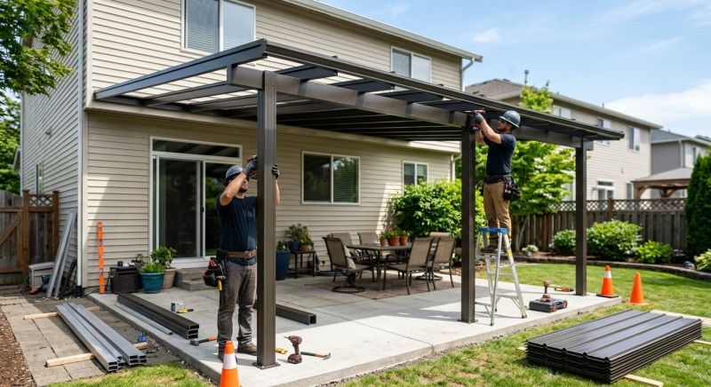 Metal Patio Cover Installation in Sonoma County, CA