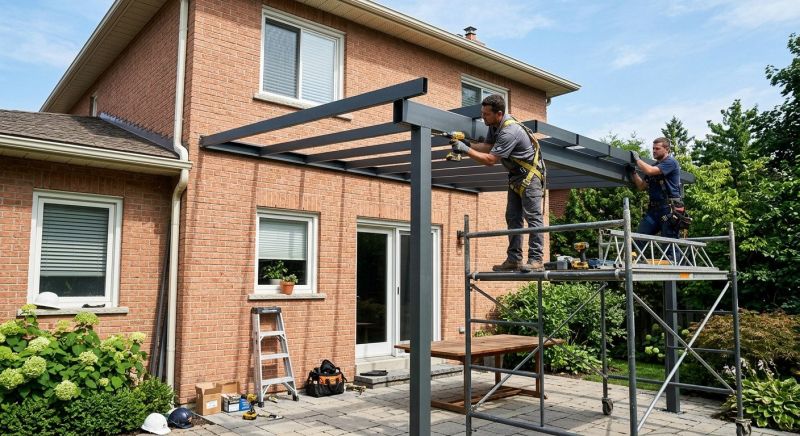 Metal Shade Installation in Napa, CA