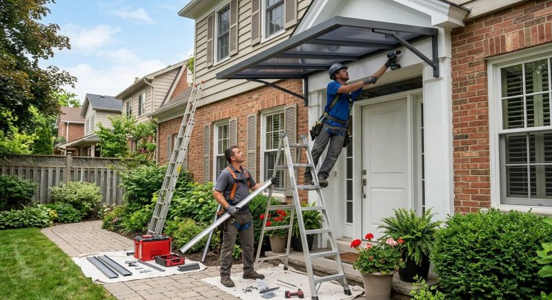Metal Shade Installation in Sonoma County, CA