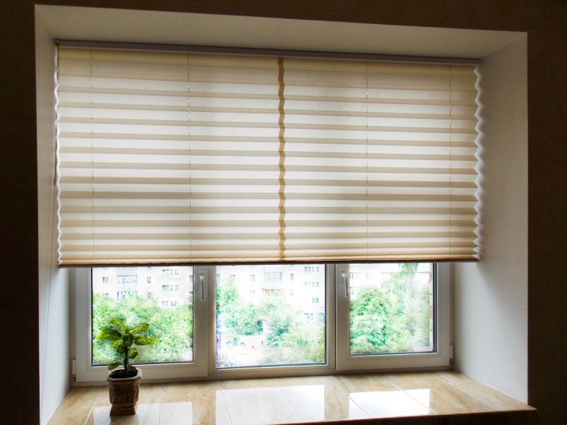 Pleated Shades Installation in Longmont, CO
