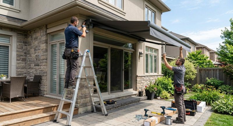 Porch Awning Installation in Santa Rosa, CA