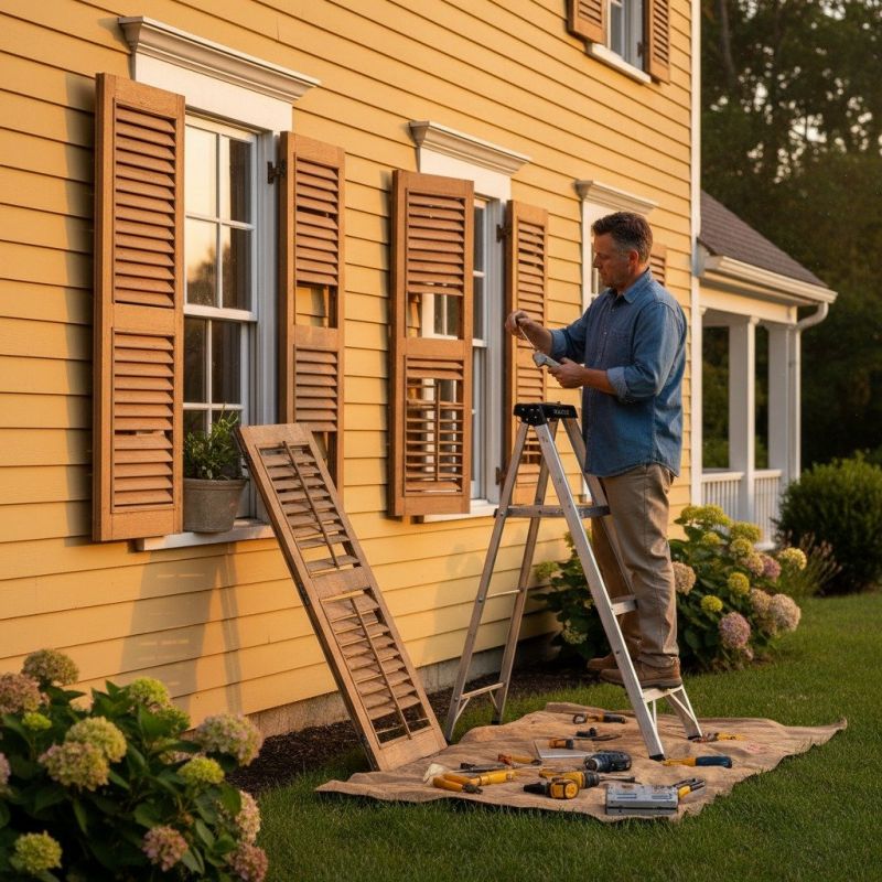 Shutter Reattachment in Kansas City, KS