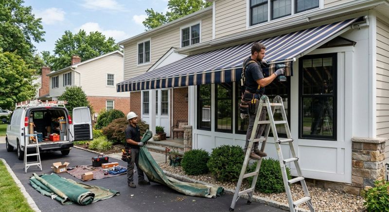 Window Awning Installation in Marin County, CA
